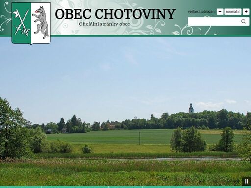 oficiální webové stránky obce chotoviny