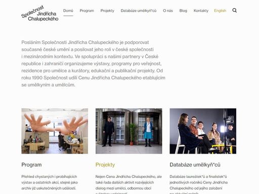 naším posláním je podpora současného českého umění a upevnění jeho role nejen v české společnosti, ale v i mezinárodním kontextu. organizujeme cenu jindřicha chalupeckého a další kulturní akce z oblasti českého výtvarného umění.