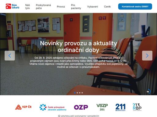 poskytujeme standardní léčebně-preventivní péči praktického lékaře. nabízíme též nadstandardní placenou péči a službu nehrazené zdravotními pojišťovnami