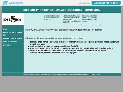 protikorozní ochrany, finance, práce, vodárny, plynárny, ředitelství silnic a dálnic, hledám, investice