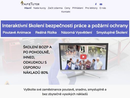 školení a kurzy bezpečnosti práce a požární ochrany online. efektivní , poutavé a účinné kurzy bozp ihned a zdarma 