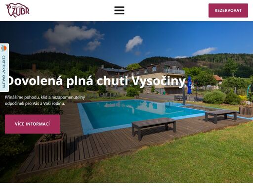 dovolená plná chuti vysočiny přinášíme pohodu, klid a nezapomenutelný odpočinek pro vás a vaši rodinu. více informací objevte krásy vysočiny a ochutnejte region
