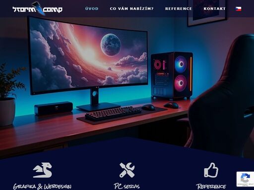 projekt stormcomp pokrývá mezeru mezi uživateli a prodejci it hardware. pakliže chcete poskládat nové pc, opravit či upgradovat váš stávající počítač. chcete nové webové stránky nebo grafiku na míru, tak neváhejte a ozvěte se! 