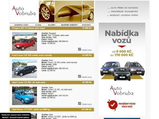 autobazar s dokonalými službami. prodej všech značek automobilů - audi, bmw, mercedes, ford, opel, škoda, fiat, renault a dalších. servis automobilů, technické prohlídky, opravy, leasing, splátkový prodej, dovoz, poradenství a mnoho dalších služeb pro své klienty.