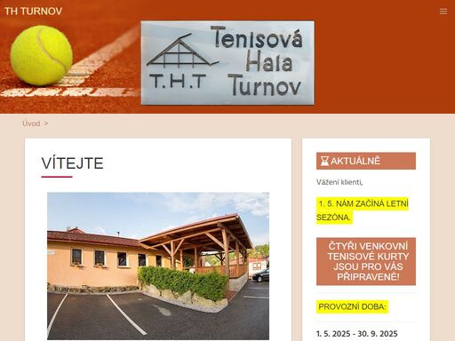 tenisová hala turnov - vnitřní a venkovní kurty, bowling, golf, badminton, občerstvení, ...