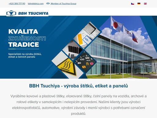 kovové a plastové štítky, výroba eloxovaných štítků. spolehlivý b2b partner pro automotive, štítky spotřebičů, panely, číselníky a další.