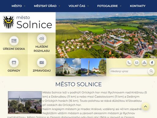 oficiální stránky města solnice
