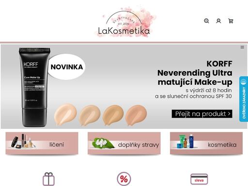 italská luxusní kosmetika a doplňky. to nejlepší pro vaši krásu a zdraví.
lakosmetika
make-up, skin care a životní styl: lakosmetika.cz je víc než internetový obchod.
nabízíme kosmetickou péči o vaší pleť, tělo, vlasy a také vaše zdraví. nabízíme věrnostní program a dárkové akce.
objednání v lakosmetika.cz je…