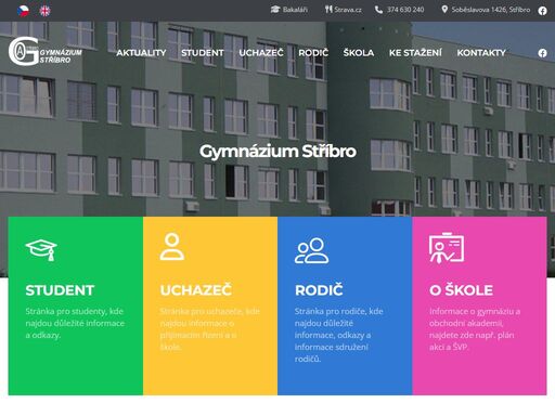 gymnázium a obchodní akademii navštěvují převážně studenti ze stříbra, okolí tachova a plané, odkud je dobrá dopravní obslužnost. ve škole panuje přátelská atmosféra nejen mezi studenty všech ročníků, ale i mezi studenty a pedagogy.