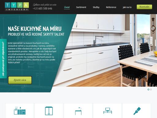 firma specializovaná na výrobu kuchyní na míru, koupelnového nábytku, vestavěných skříní a všech dalších atypických prostor.