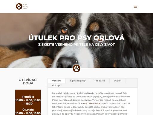 útulek pro psy ve městě orlová…