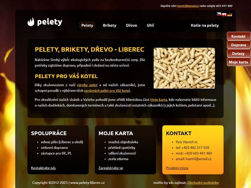 nabízíme kvalitní dřevěné pelety ze smrku nebo borovice pro liberec a okolí za bezkonkurenční ceny. doprava terénním manipulátorem.
