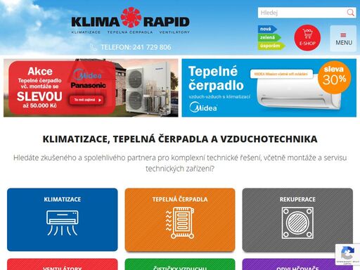 jsme specialisté na vzduchotechniku, klimatizace a tepelná čerpadla. dodáváme kompletní techniku midea, panasonic, daikin. 
potřebujete návrh, projekt, pomoc s výběrem, montáž zařízení, nebo servis? jsme tu pro vás.