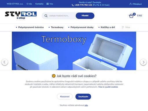 prodej produktů z pěnového polystyrenu. e- shop firmy styrol a.s.. tradiční český výrobce pěnového polystyrenu.