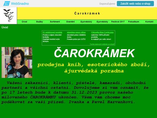 esoterický obchod, knihy, karty, kameny, numerologický rozbor osobnosti, terapie, ájurvéda