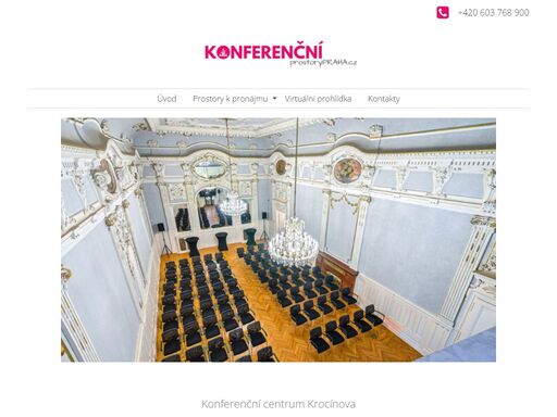 konferenční centrum krocínova nabízí možnost krátkodobého pronájmu 2 jednacích místností a konferenčního sálu až pro 80 osob.