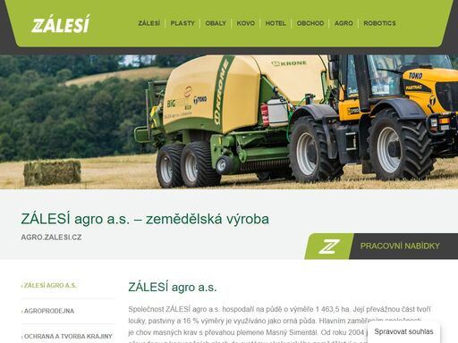 zálesí agro a.s. – zemědělská výroba, prodejna zemědělských potřeb – agroprodejna