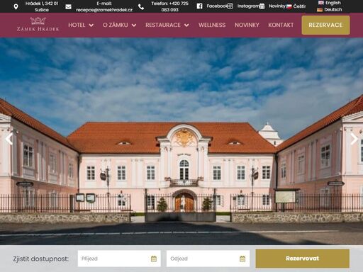hotel na zámku nadale sušice, šumava - překvapivě nízké ceny, restaurace - staročeská kuchyně, firemní akce, muzeum
