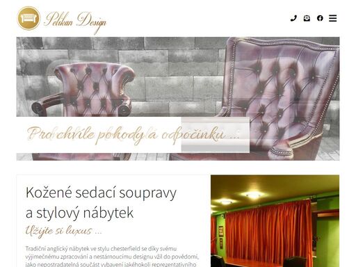 eshop se stylovým českým a anglickým nábytkem. kožené sedací soupravy chesterfield, repliky anglického čalouněného nábytku.