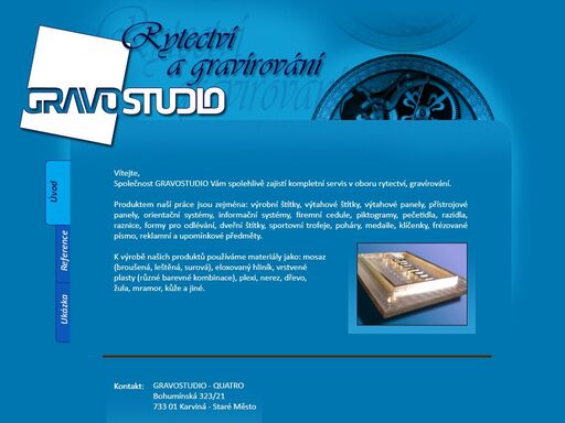 gravostudio vám spolehlivě zajistí kompletní servis v oboru rytectví, gravírování.
