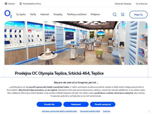 prodejna teplice - oc olympia teplice, srbická 464. o2 služby, telefony, zařízení a příslušenství nebo profesionální podpora a spoustu dalšího, to nabízejí všechny naše značkové prodejny.