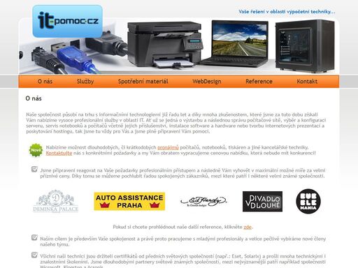 specializujeme se na správu počítačových sítí, prodej a servis veškeré výpočetní techniky. nainstalujeme vám jakýkoliv software nebo hardware a po odborné konzultaci vám navrhneme a sestavíme počítačovou sestavu nebo jiné zařízení na míru pro vás.