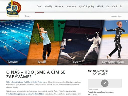 rádi býchom vám blíže představili tj slavoj český těšín, tělovýchovnou jednotu provozující tělovýchovu, sport, turistiku, osvětu a hospodářskou činnost.