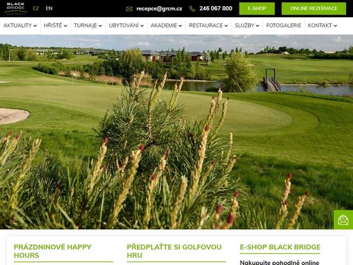 prvotřídní 18-ti jamkové golfové hřiště v praze s kvalitním tréninkovým zázemím, hotelem a golfovou akademií.