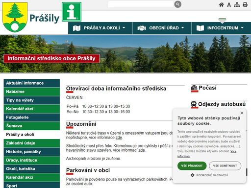 infocentrum, informace, prášily, prášilsko, hůrka, šumava, šumavanet, šumavě, šumavu, böhmerwald, boehmerwald, ubytování, turistika, poradenství, poledník