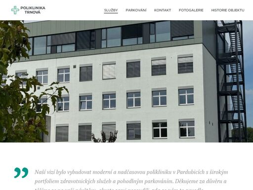 poliklinika trnová pardubice – centrum jednodenní chirurgie s moderními operačními sály. špičková lékařská péče a pohodlné parkování.