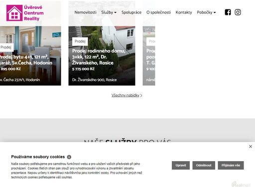 nabídka nemovitostí.