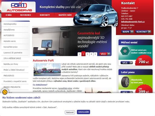 autoservis fořt - autoopravna, pneuservis, karosárna, emise a stk