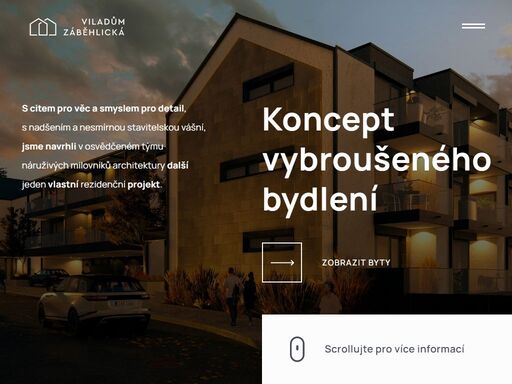 byty záběhlická -  kvalitní bydlení v harmonii s přírodou a městským komfortem
