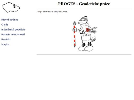 proges - geodetické práce