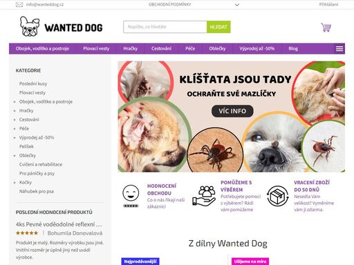 jediný petshop pro stylové pejsky. stylové oblečky, obojky a vodítka z kvalitních materiálů a za nízké ceny. rychlé doručení, rychlá komunikace a široký sortiment.