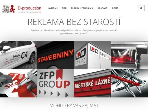 reklamní agentura zabývající se tiskem, výrobou reklamních ploch a reklamních předmětů