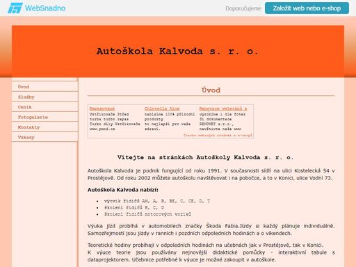 autoškola kalvoda s. r. o. 