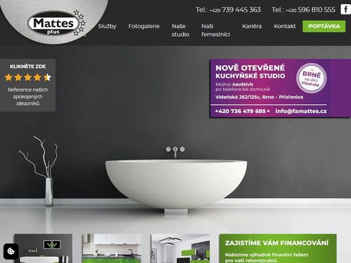 mattes plus s.r.o. - rekonstrukce interiérů - výroba kuchyní - rekonstrukce koupelen - renovace koupelen ostrava, frýdek-místek, havířov