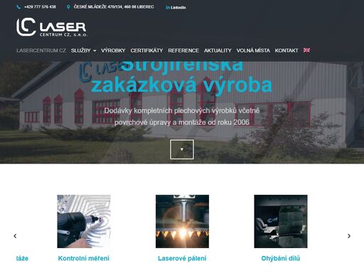 strojírenská zakázková výroba – dodávky kompletních plechových výrobků včetně povrchové úpravy a montáže. laserové pálení, ohýbání, obrábění, svařování, lakování
