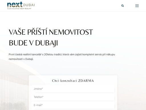 objevte jedinečné investiční příležitosti s next dubai - specialisty na prodej nemovitostí v dubaji od předních developerů – od apartmánů po exkluzivní vily.