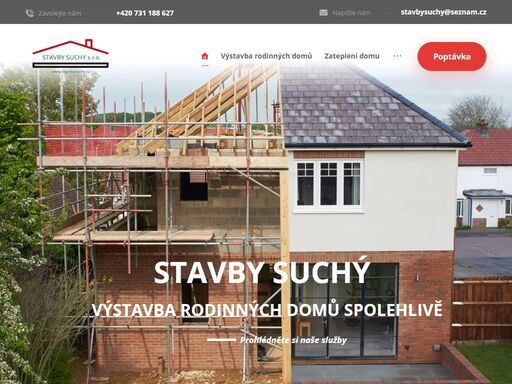 výstavby rodinných domů, rekonstrukce bytů, bytových jader nebo zateplení fasád, revitalizace panelových domů, zateplení domu.