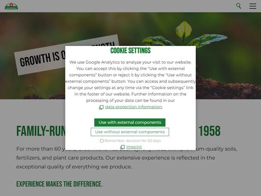 for more than 60 years, greenworld has stood for first-class products in the fields of soils, fertilizers and plant care. our many years of experience are reflected in the first-class quality of our products.