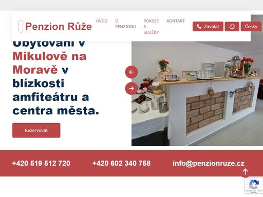 ubytování v mikulově na moravě v blízkosti amfiteátru a centra města. ubytování od dvou do pěti lůžkových pokojích. parkování v pnezion zdarma.