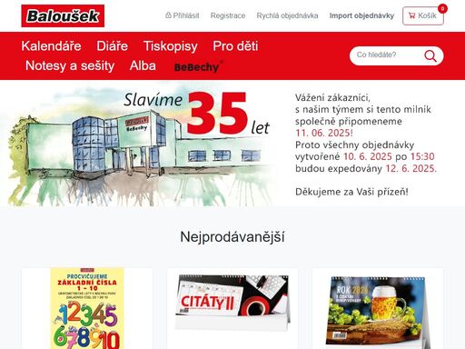 tiskárna baloušek, s.r.o s dlouholetou tradicí.