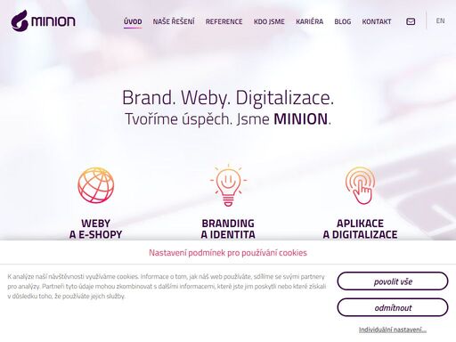 tvoříme brand, weby a aplikace. jsme schopni pro vás připravit efektivní online řešení od návrhu a realizace internetové prezentace, přes originální…