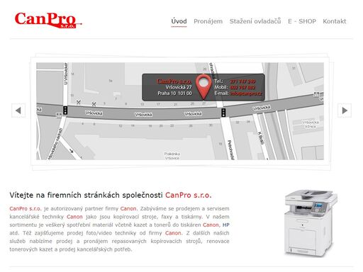 prodej a servis kancelářské techniky canon.