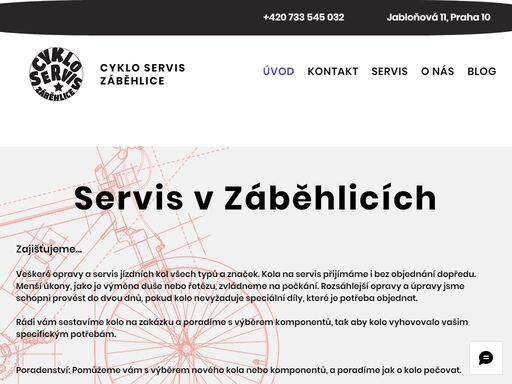cyklo servis záběhlice praha, oprava a servis kol všech značek.