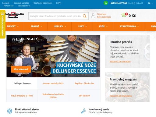 zbraně a střelivo na sebeobranu i cvičnou střelbu. dostupné on-line s dodáním až domů. dále máme v nabídce také luky, kuše a pyrotechniku.
