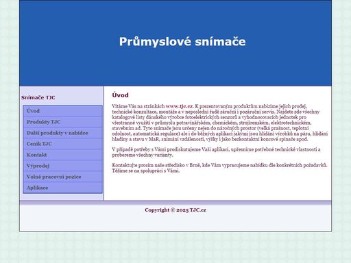 indukční, kapacitní snímače tjc, snímače v režimu závory
