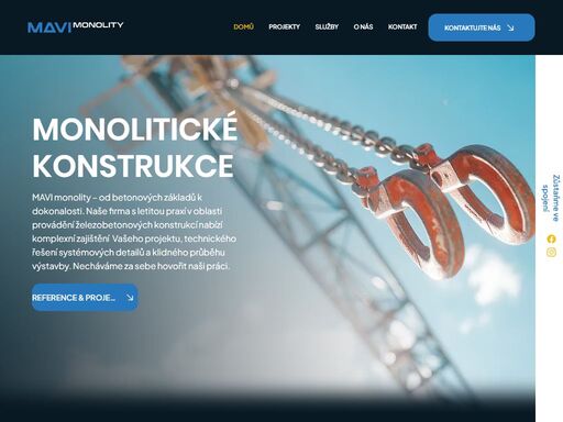 mavi monolity – od betonových základů k dokonalosti. naše firma s letitou praxí v oblasti provádění železobetonových konstrukcí nabízí komplexní zajištění vašeho projektu, technického řešení systémových detailů a klidného průběhu výstavby.